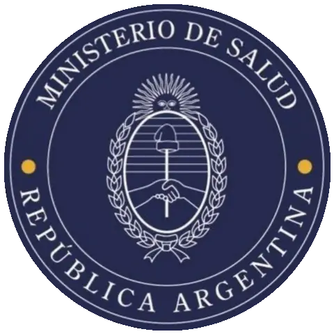 Sello oficial del Ministerio de Salud de la Nación Argentina