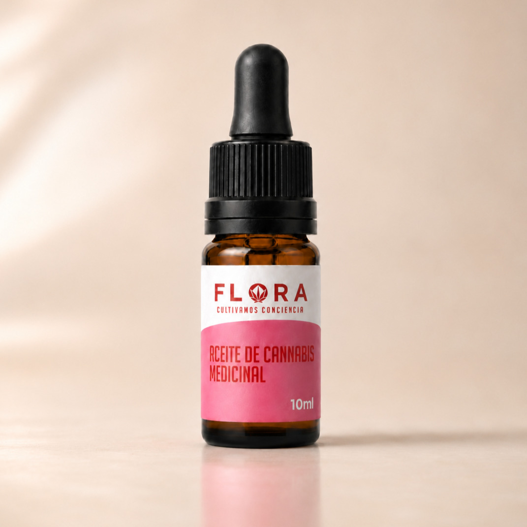 Gotero de aceite de cannabis medicinal Flora Q1, 10 ml