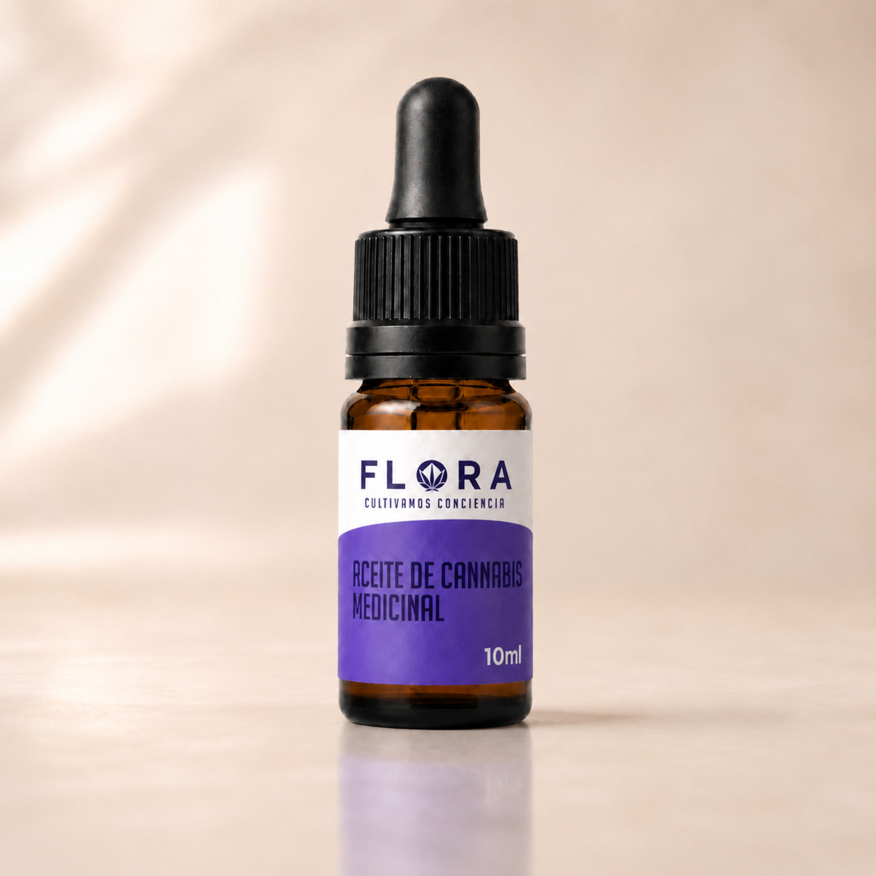 Gotero de aceite de cannabis medicinal Flora Q2, 10 ml