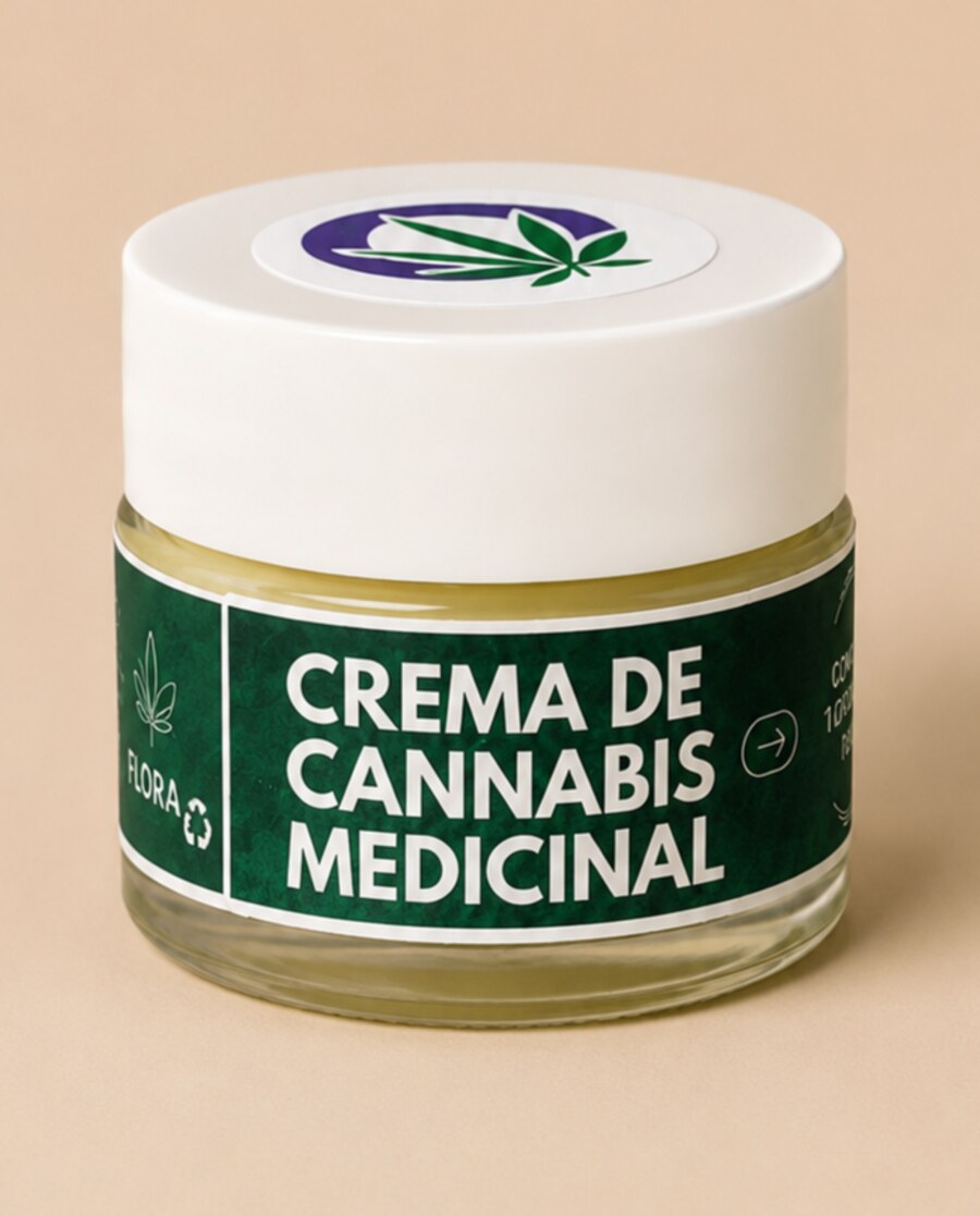 Producto tópico de cannabis medicinal.